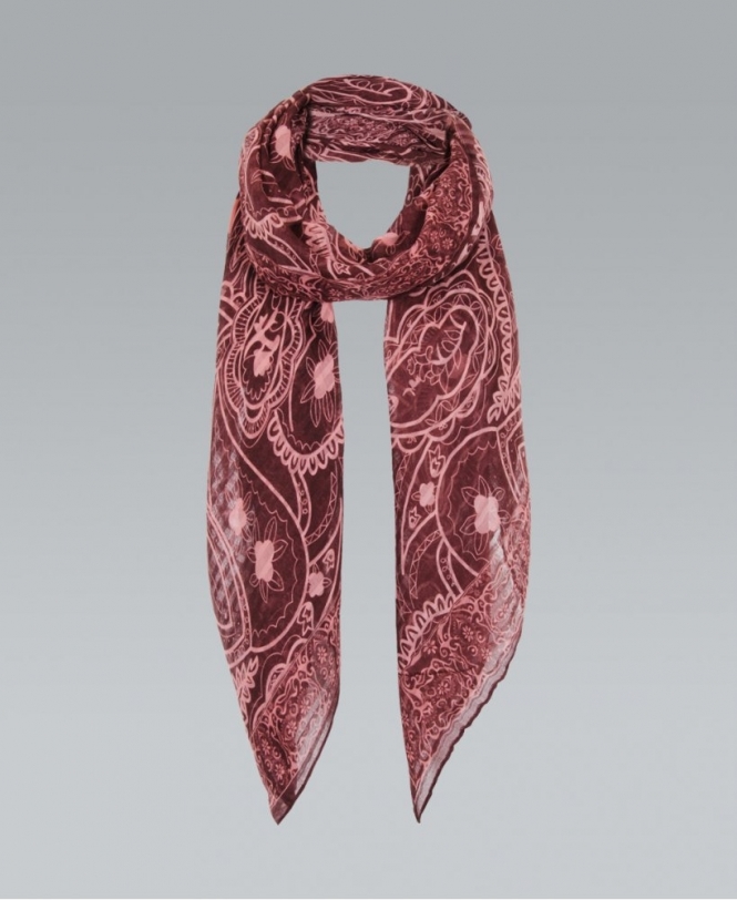 brown paisley scarf